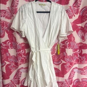 Gianni Bini White Wrap Dress